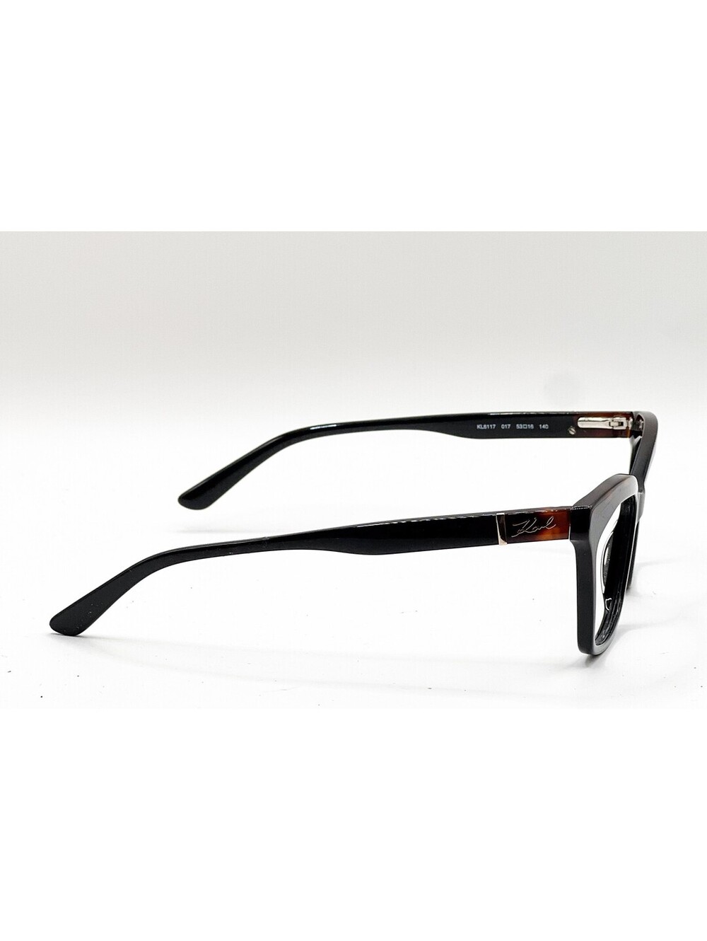 Karl Lagerfeld Kl6117 017 Black Havana Gold Authentic Eyeglass Frames 53-16 - Picture 3 of 5